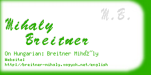 mihaly breitner business card